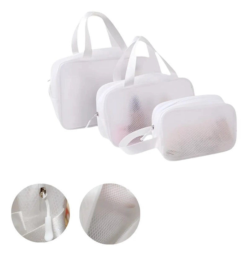 SET DE 3 COSMETIQUEROS ORGANIZADORES MULTIUSO DE ALTA CALIDAD - 1