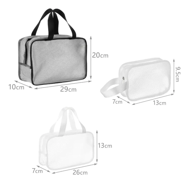SET DE 3 COSMETIQUEROS ORGANIZADORES MULTIUSO DE ALTA CALIDAD - 2