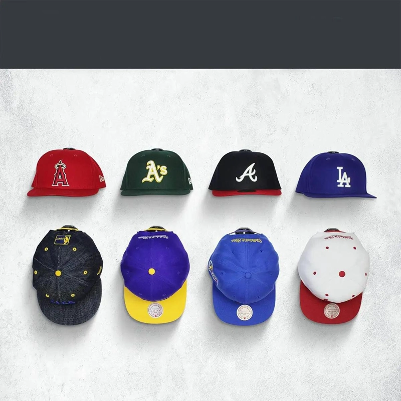 SET DE 16 GANCHOS ORGANIZADORES PARA GORRAS Y ACCESORIOS DE PARED - 4