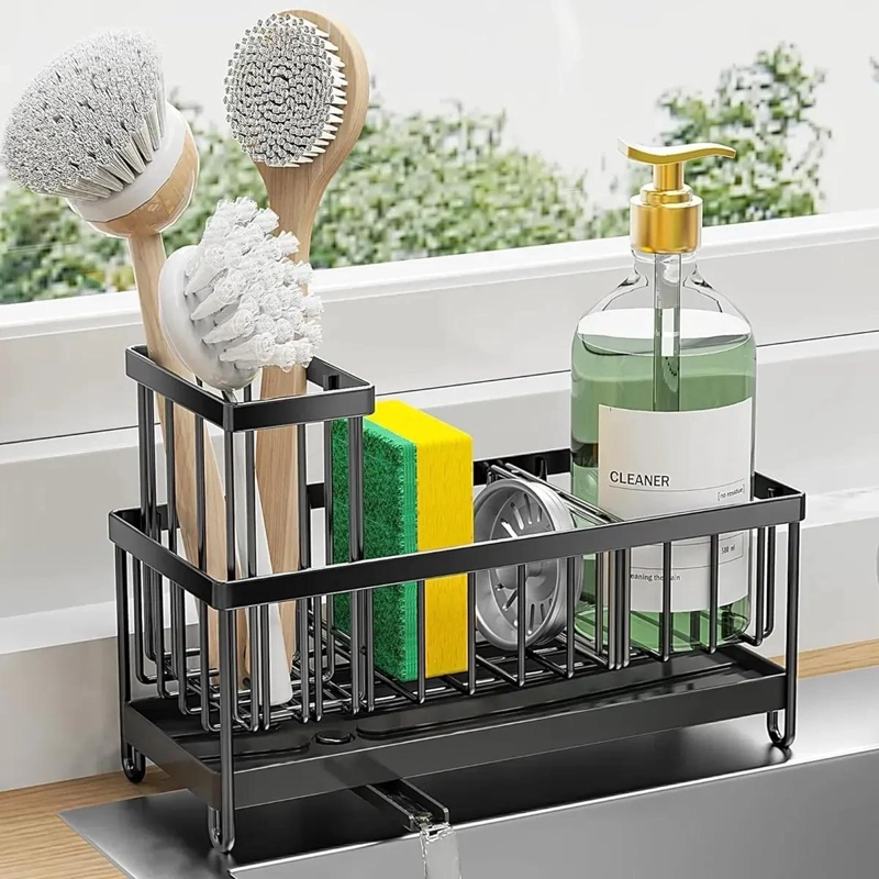 ORGANIZADOR DE COCINA PARA ESPONJAS Y UTENSILIOS CON ESCURRIDOR - 1