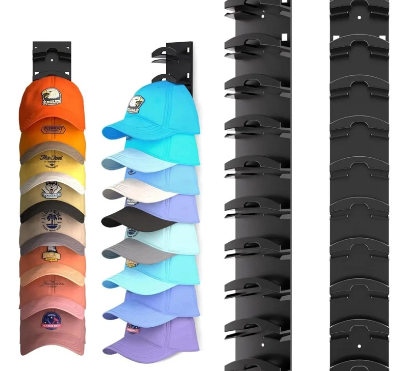 SOPORTE PARA GORRAS PARA COLGAR EN PARED, CLOSET O ESTANTE - 1