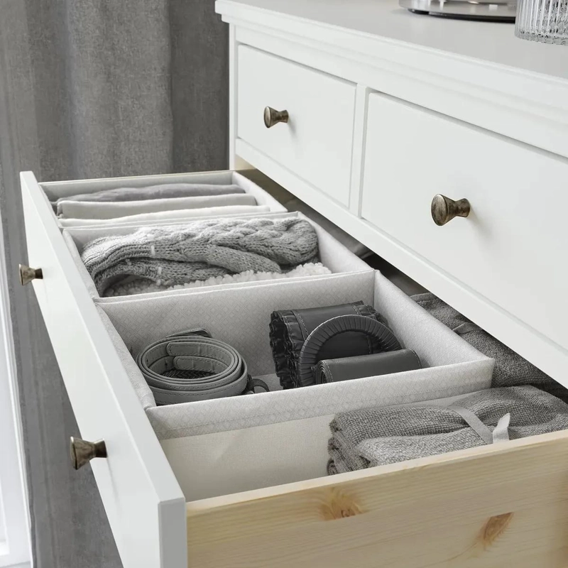 ORGANIZADOR PARA CAJON DE POLIE STER RECICLADO COLOR GRIS 34X26X10 CM - 4