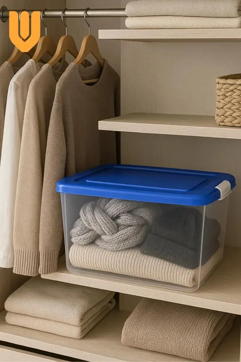 CAJA DE ALMACENAMIENTO PRACTICA PARA CLOSET Y HOGAR CON DISEÑO COMPACTO - 5