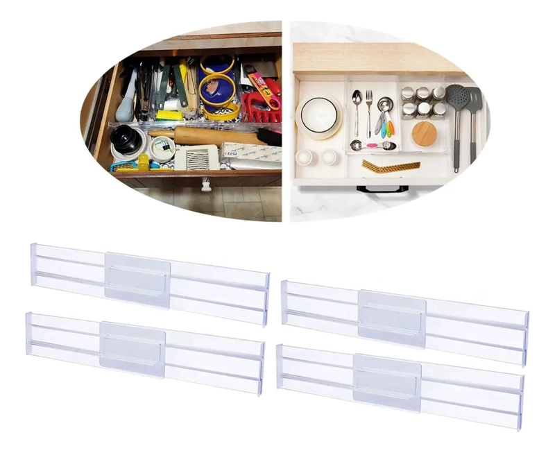 SET DE 4 SEPARADORES AJUSTABLES PARA CAJONES DE 28 A 48 CM - 1