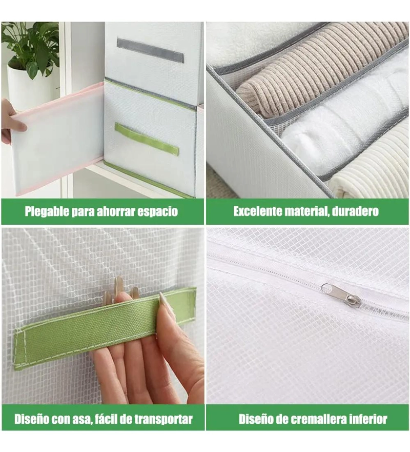CAJAS ORGANIZADORAS PARA CLOSET Y ALMACENAMIENTO DE ROPA - 5