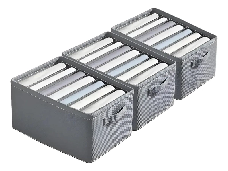 ORGANIZADOR PARA ARMARIO CON 9 DIVISORES PARA ROPA Y CAJONES - 1