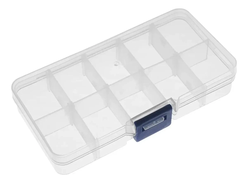 SET DE 10 CAJAS ORGANIZADORAS PEQUEÑAS CON 10 COMPARTIMENTOS CADA UNA - 1