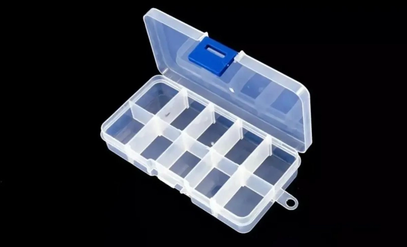SET DE 10 CAJAS ORGANIZADORAS PEQUEÑAS CON 10 COMPARTIMENTOS CADA UNA - 3