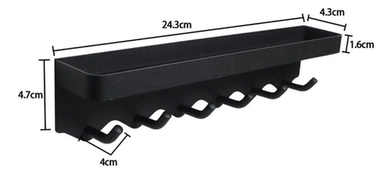 COLGADOR DE LLAVES CON COMPARTIMIENTO ORGANIZADOR PARA PARED - 2