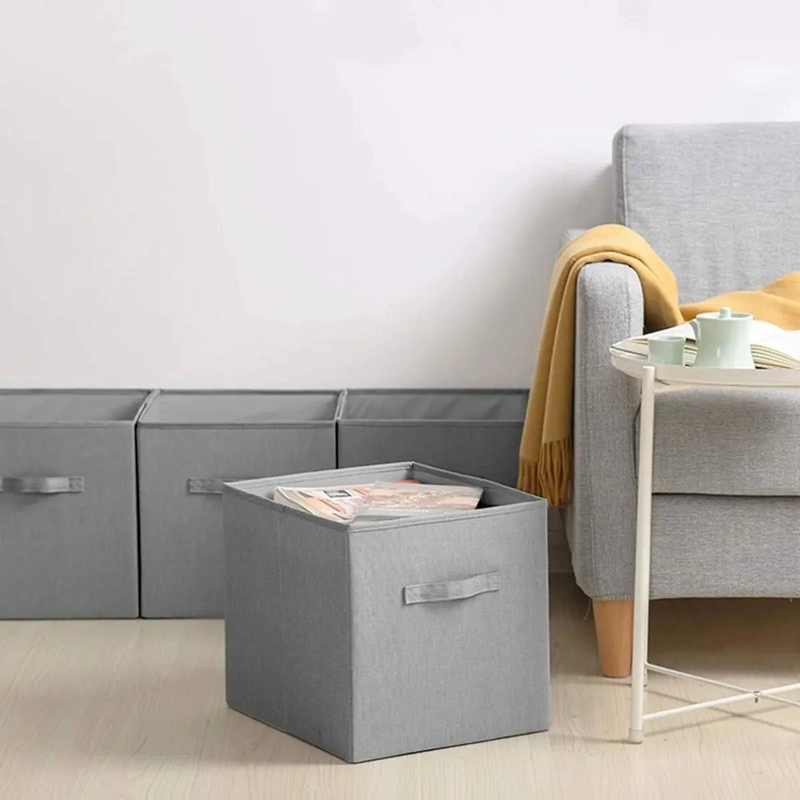 SET DE 3 CAJAS ORGANIZADORAS DE TELA PLEGABLES CON ASAS RESISTENTES - 2