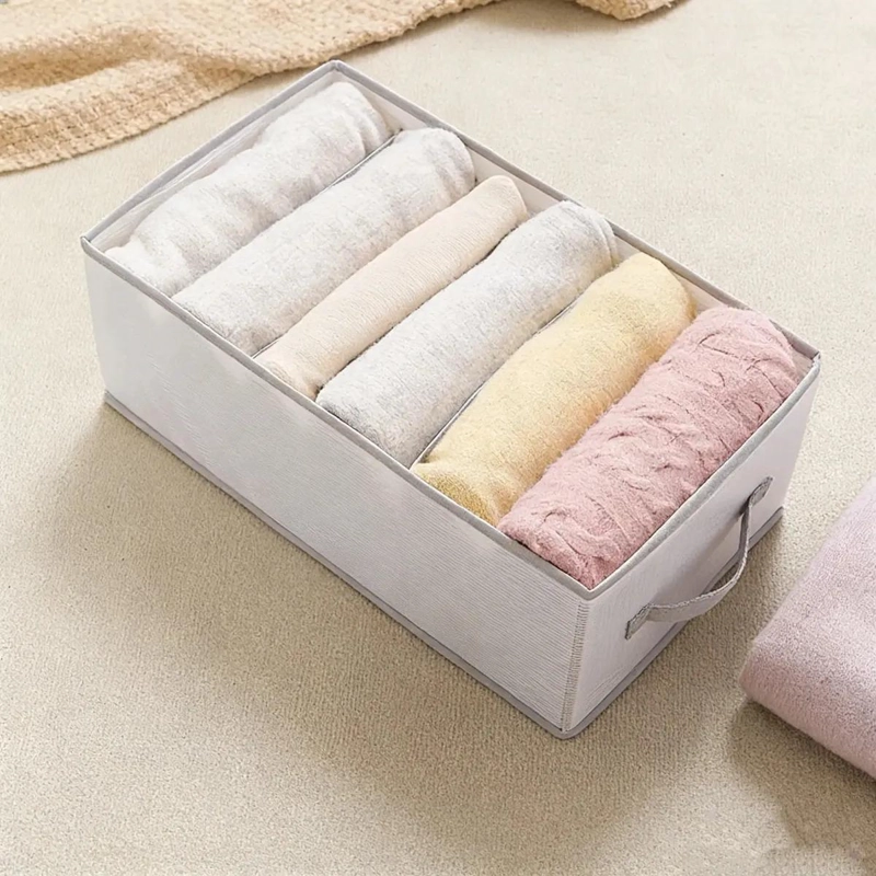ORGANIZADOR DE ROPA DE TELA OXFORD GRUESA CON SEIS COMPARTIMENTOS - 1