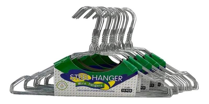 SET DE 50 GANCHOS METALICOS ANTIDESLIZANTES PARA ROPA - 2