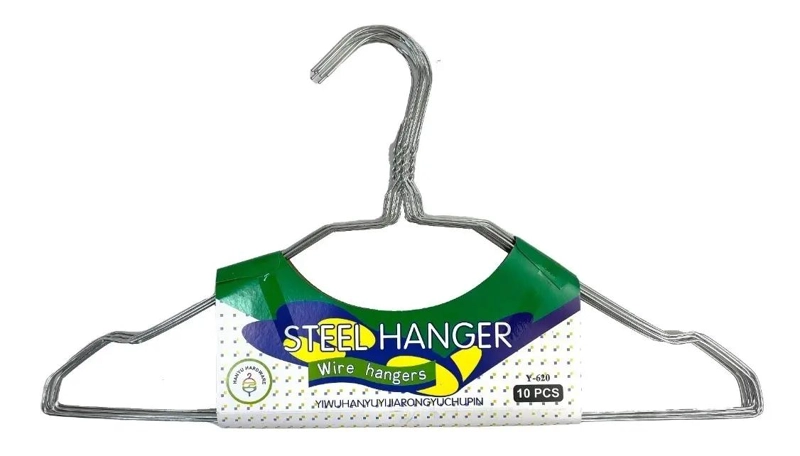 SET DE 50 GANCHOS METALICOS ANTIDESLIZANTES PARA ROPA - 3