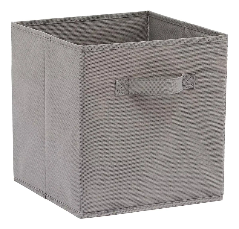 SET DE 3 CAJAS ORGANIZADORAS PLEGABLES DE TELA CON ASAS - 1
