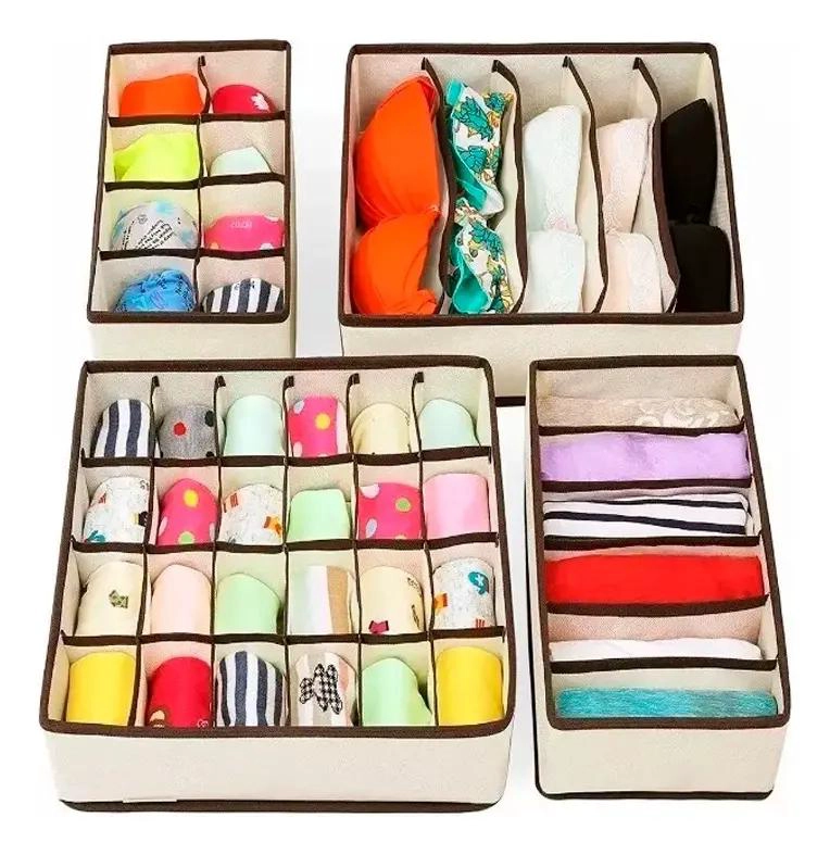 ORGANIZADOR PLEGABLE PARA CAJONES DE ROPA INTERIOR CON COMPARTIMENTOS - 1