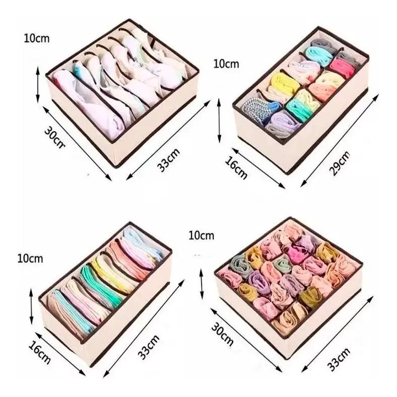 ORGANIZADOR PLEGABLE PARA CAJONES DE ROPA INTERIOR CON COMPARTIMENTOS - 2