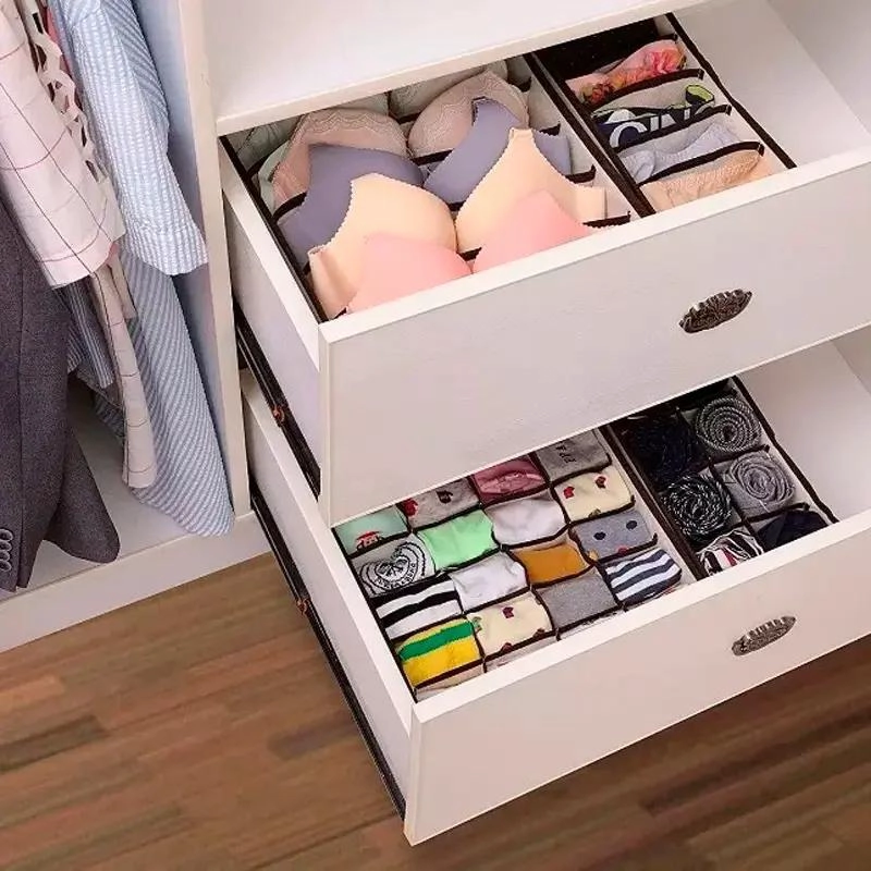 ORGANIZADOR PLEGABLE PARA CAJONES DE ROPA INTERIOR CON COMPARTIMENTOS - 5