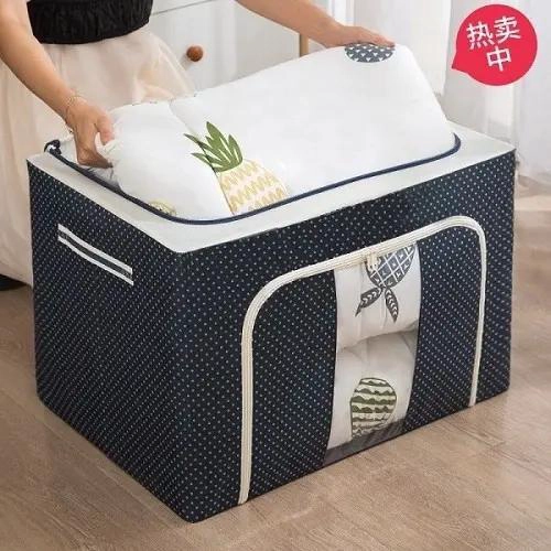 CAJA ORGANIZADORA PLEGABLE PARA ROPA Y SABANAS CON CIERRE SEGURO - 5