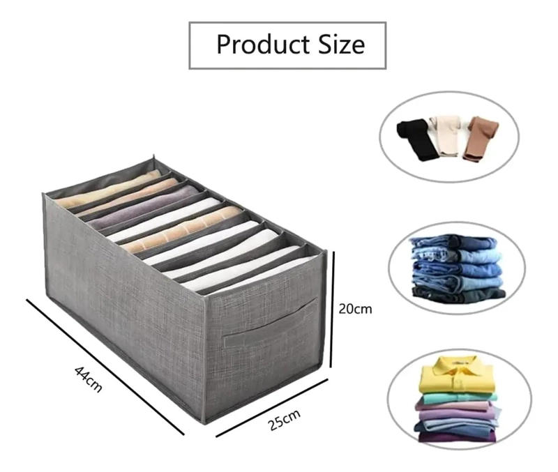 ORGANIZADOR PARA ARMARIO Y CAJONES CON 9 DIVISORES PARA ROPA - 2