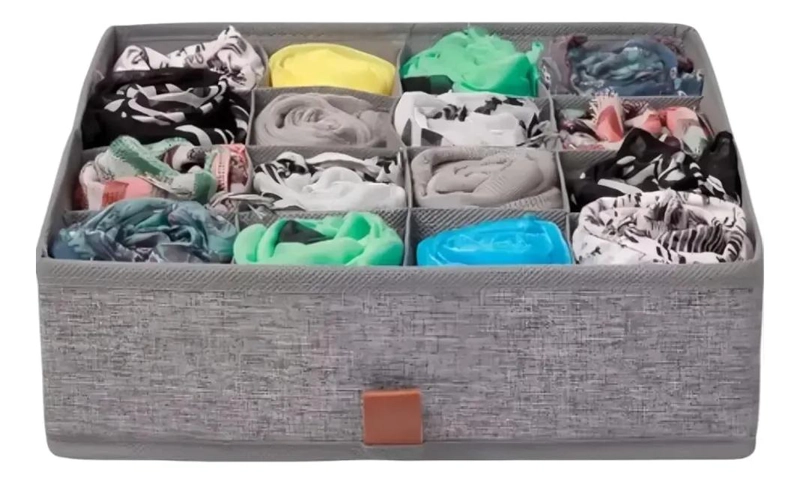 ORGANIZADOR PLEGABLE PARA ROPA INTERIOR CON 16 COMPARTIMENTOS - 1
