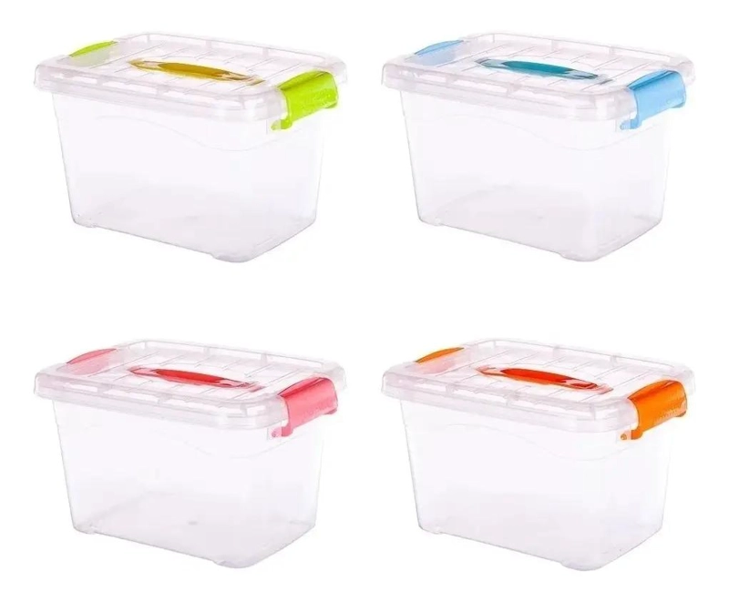 SET DE 4 CAJAS ORGANIZADORAS TRANSPARENTES MULTIUSO DE 1.5 LITROS - 1