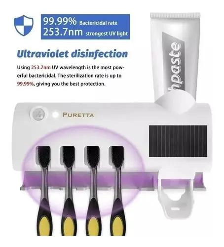 ESTERILIZADOR AUTOMATICO Y ORGANIZADOR PARA CEPILLOS DENTALES CON TECNOLOGIA UV - 5