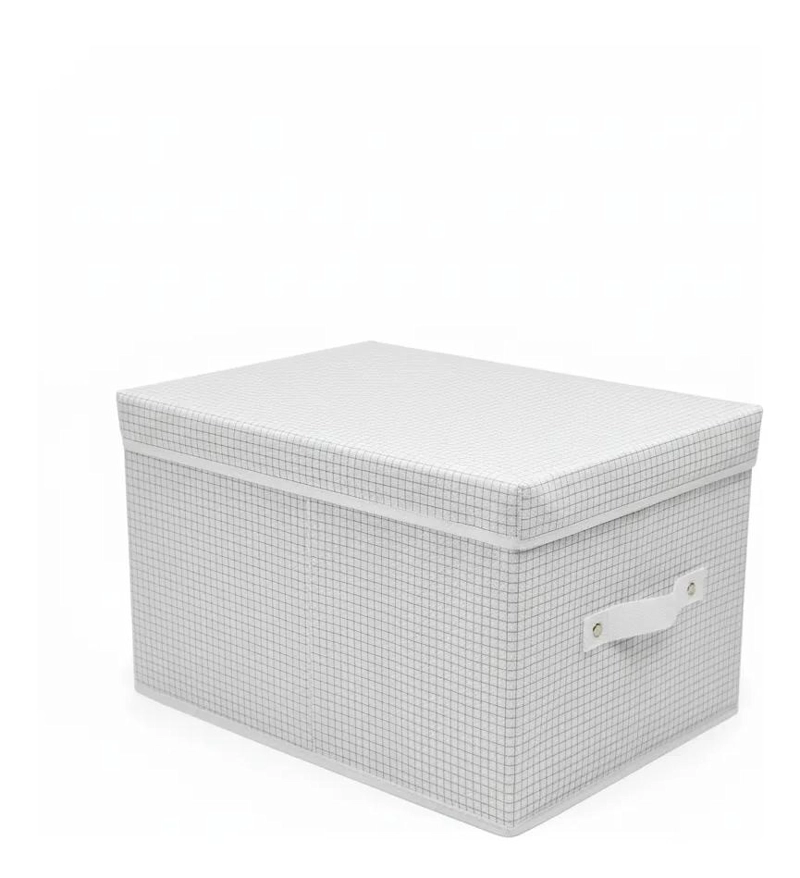 CAJA ORGANIZADORA PLEGABLE DE TELA TNT CON TAPA 30X40X25 CM - 1