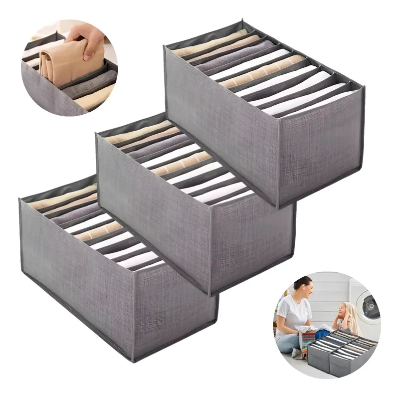 ORGANIZADOR DE ROPA PLEGABLE CON 9 DIVISORES PARA ALMACENAMIENTO - 1
