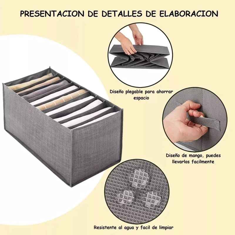 ORGANIZADOR DE ROPA PLEGABLE CON 9 DIVISORES PARA ALMACENAMIENTO - 2