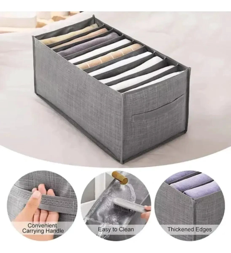 ORGANIZADOR PARA ARMARIO CON 9 DIVISORES PARA ROPA Y CAJONES - 3