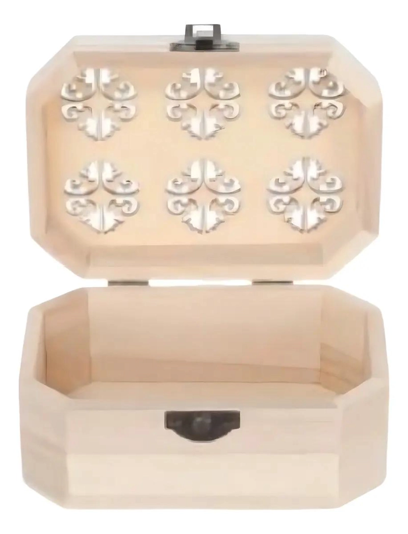 SET DE 3 ORGANIZADORES DE MADERA BEIGE CON TAPA PARA ALMACENAMIENTO - 2