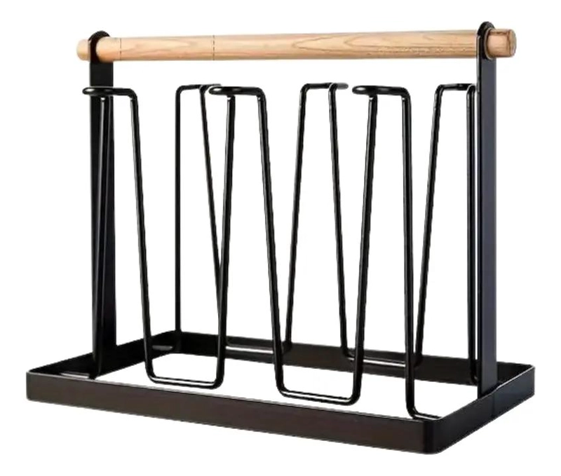 ORGANIZADOR PARA VASOS EN COLOR NEGRO CON DISEÑO COMPACTO - 4