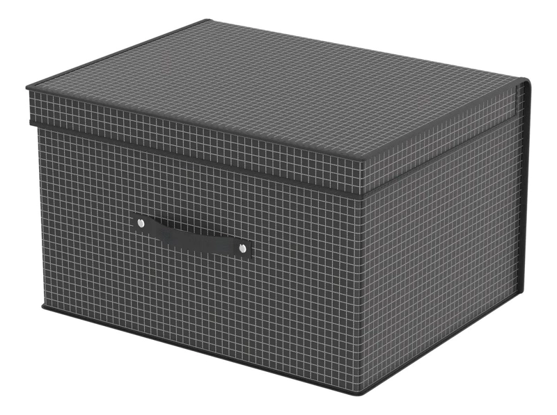 CAJA ORGANIZADORA PLEGABLE DE TELA TNT CON TAPA 40X30X25 CM - 1