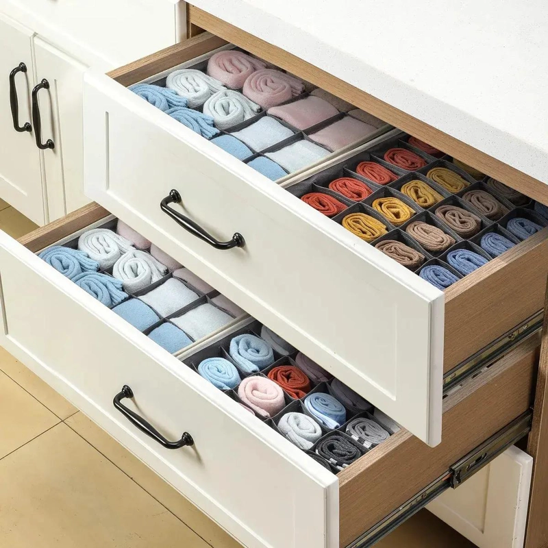 ORGANIZADOR PLEGABLE PARA CAJON CON 24 CELDAS PARA ROPA INTERIOR Y ACCESORIOS - 2