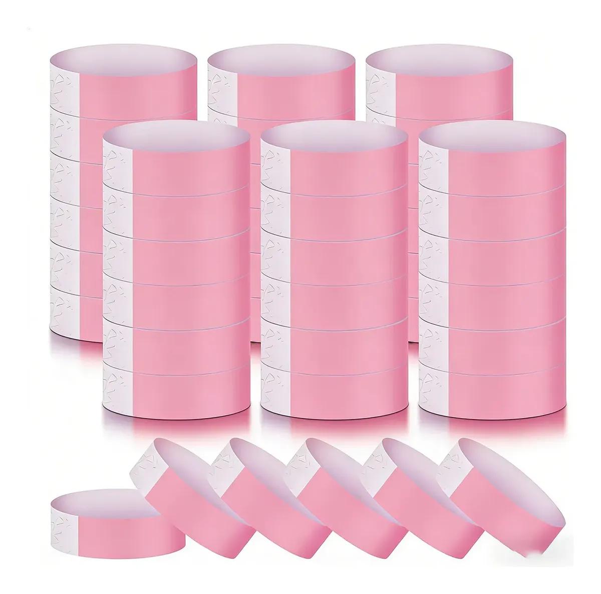 300 PULSERAS DE PAPEL IMPERMEABLES PARA EVENTOS Y FIESTAS - 1