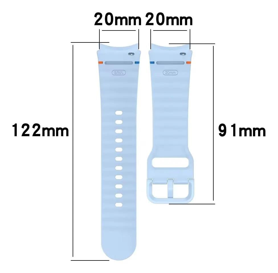 CORREA DEPORTIVA DE 20MM COMPATIBLE CON SAMSUNG GALAXY WATCH 4, 5, 6 Y 7 - 2