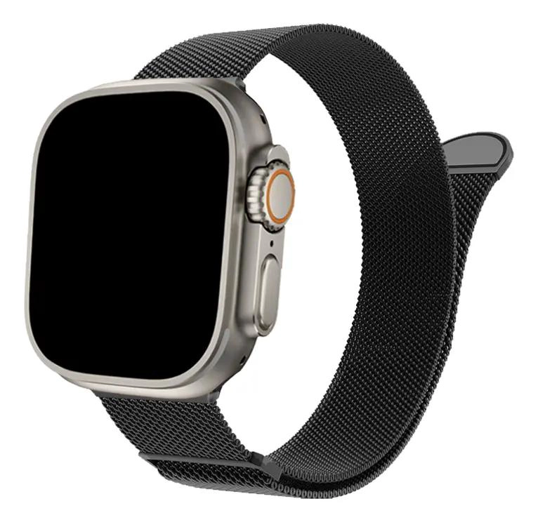 GENÉRICO CORREA DE ACERO MAGNE TICA COMPATIBLE CON RELOJES INTELIGENTES DE 44 A 46 MM