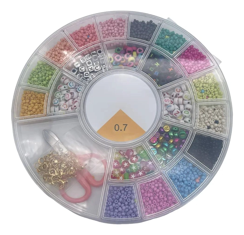 JUEGO DE CUENTAS REDONDAS SUELTAS PARA PULSERAS Y ACCESORIOS CREATIVOS - 4