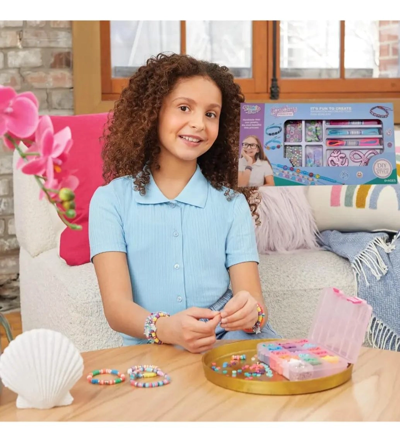 SET PARA CREAR PULSERAS CON HILOS Y CUENTAS PARA NIÑAS - 5