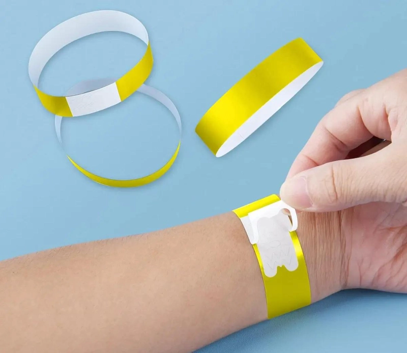 300 PULSERAS IMPERMEABLES PARA EVENTOS Y FIESTAS EN PAPEL - 4