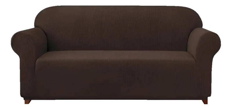 FUNDA PROTECTORA PARA SOFA DE 3 CUERPOS CON DISEÑO CUADRILLE  PREMIUM - 1