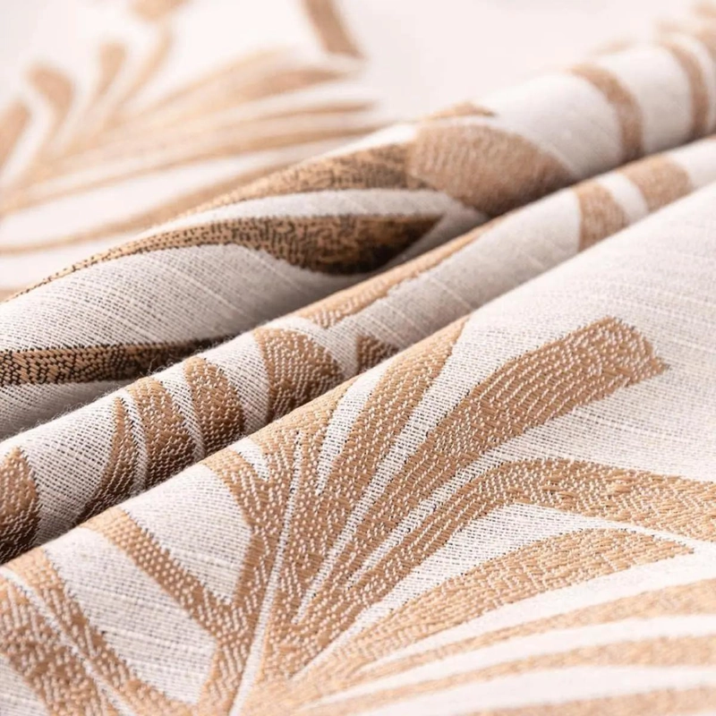 SET DE 6 FUNDAS DE COJIN JACQUARD CON DISEÑO DE HOJA 43X43 CM - 3