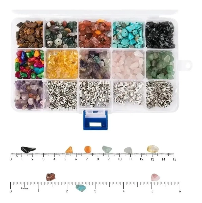CRISTAL PIEDRA CUENTA PARA COLLAR PULSERA ARETE DIY 934 UNIDADES - 2
