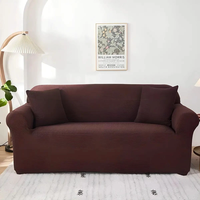 FUNDA ELASTICA PARA SILLON DE 3 CUERPOS COLOR AZUL - 1