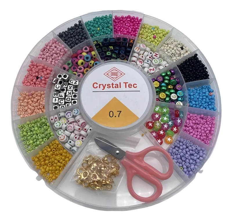 JUEGO DE CUENTAS REDONDAS SUELTAS PARA PULSERAS Y ACCESORIOS CREATIVOS - 1