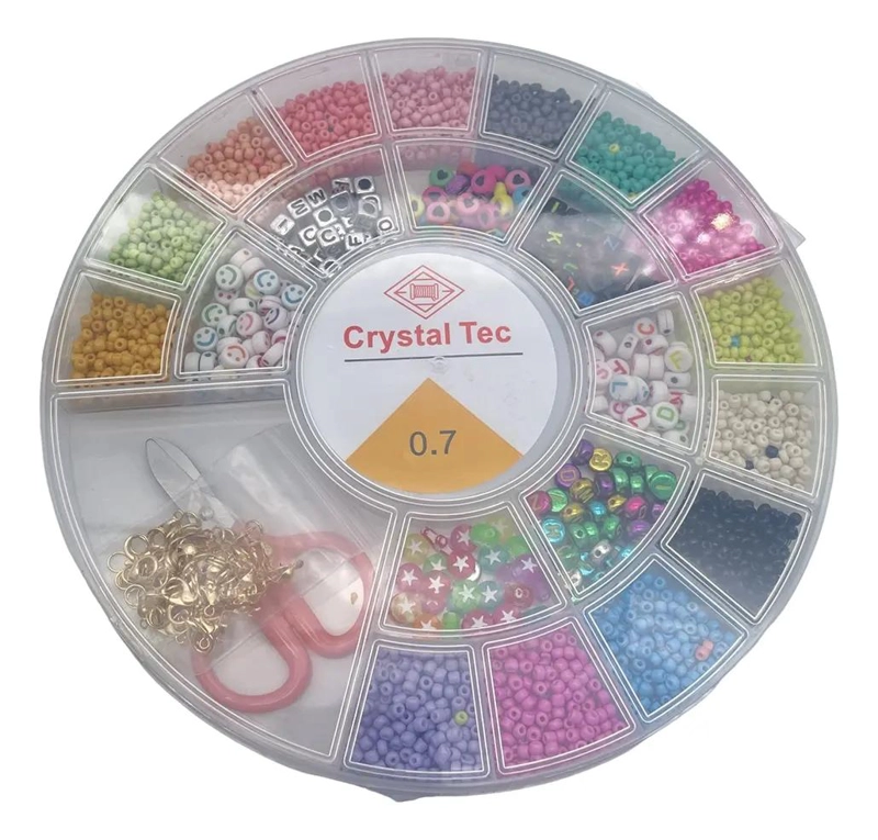 JUEGO DE CUENTAS REDONDAS SUELTAS PARA PULSERAS Y ACCESORIOS CREATIVOS - 2