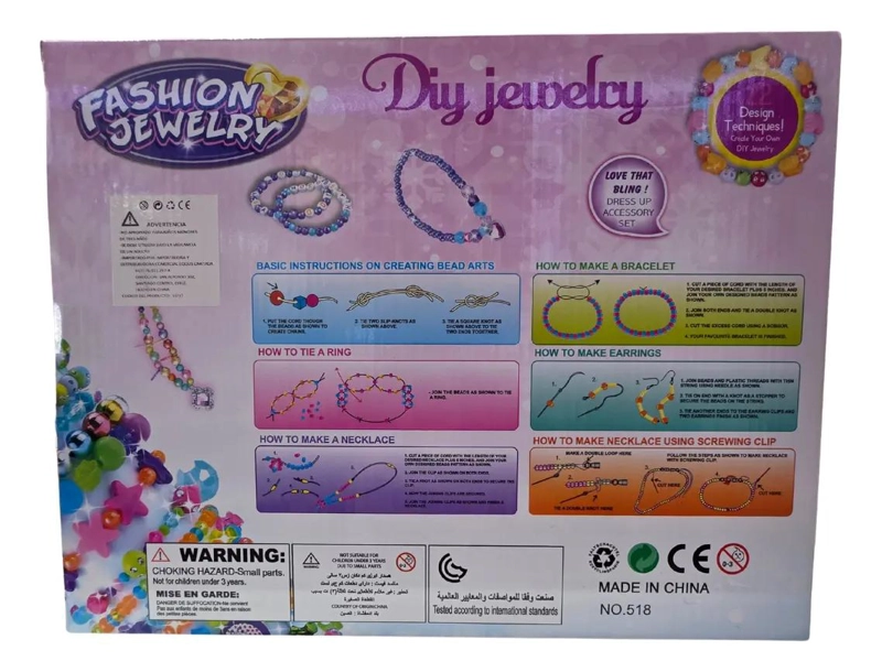 SET COMPLETO PARA CREAR PULSERAS MULTICOLOR PARA NIÑAS - 4