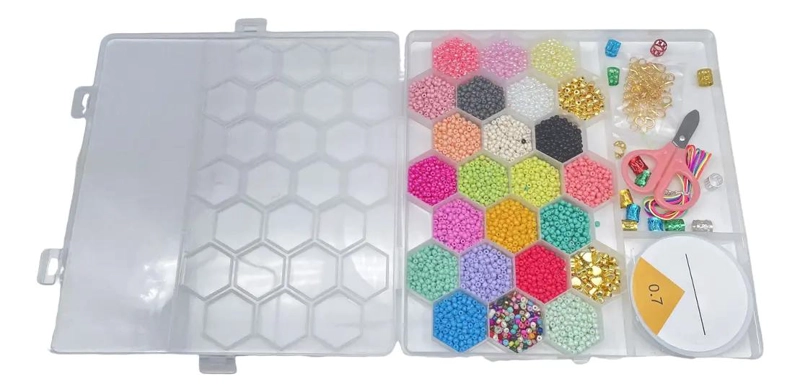 JUEGO DE CUENTAS POLIGONALES SUELTAS PARA PULSERAS Y ACCESORIOS - 3