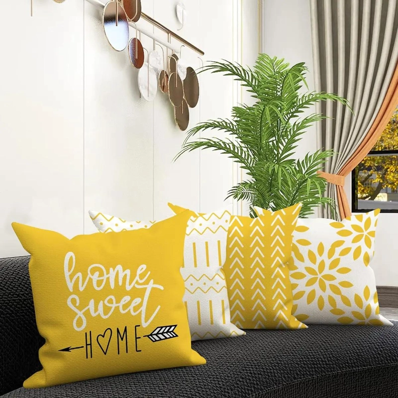 JUEGO DE 4 FUNDAS PARA COJIN DE SOFA 45X45 CM DISEÑO MODERNO - 2
