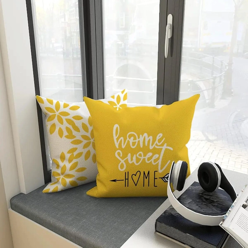 JUEGO DE 4 FUNDAS PARA COJIN DE SOFA 45X45 CM DISEÑO MODERNO - 3